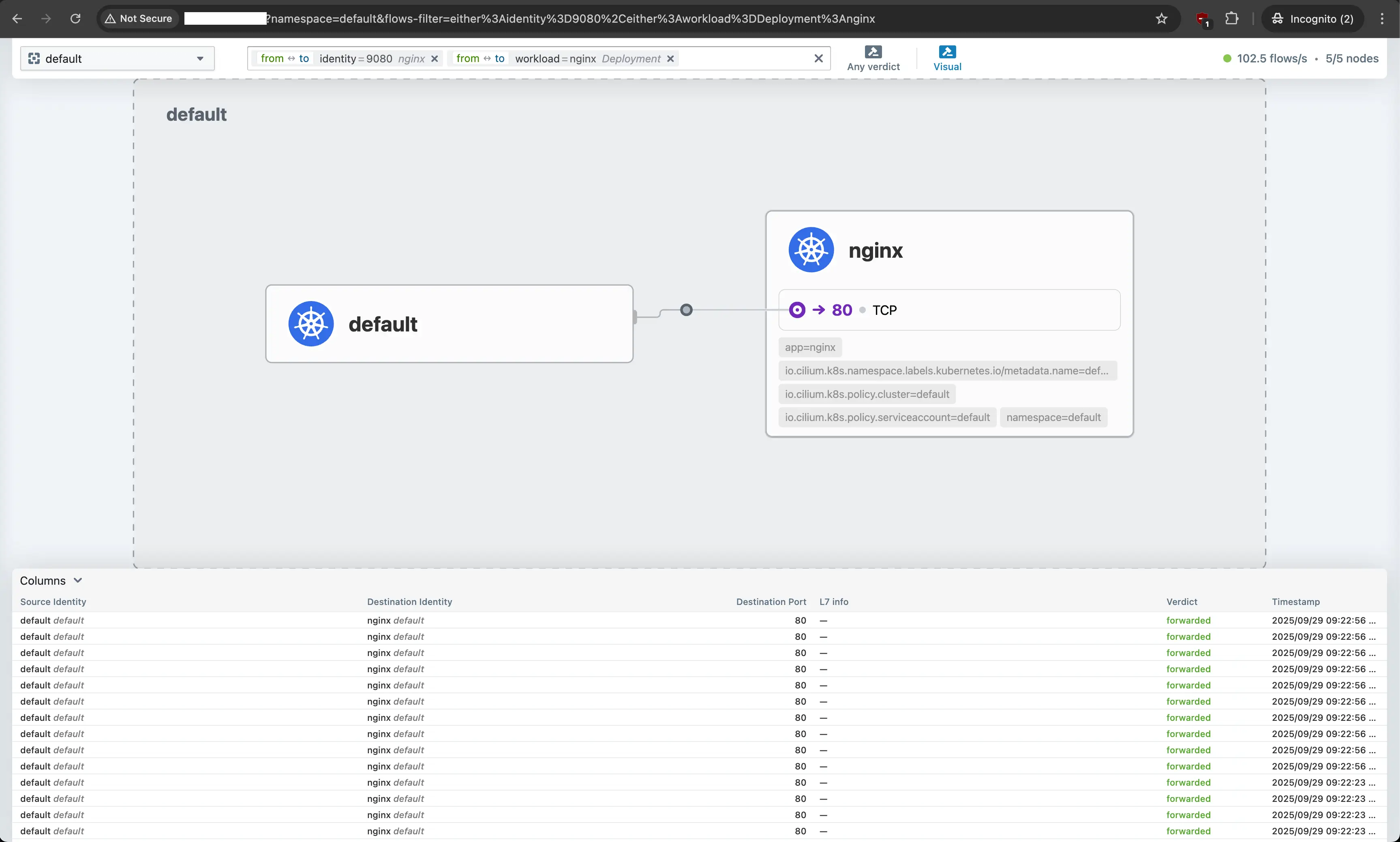 title image reading &quot;Cilium Hubble UI&quot;