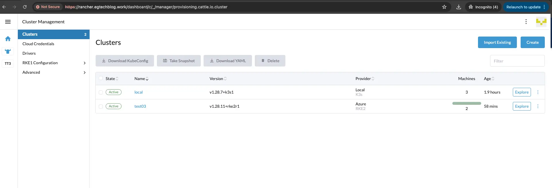 title image reading "Azure RKE2 Cluster Page Success"
