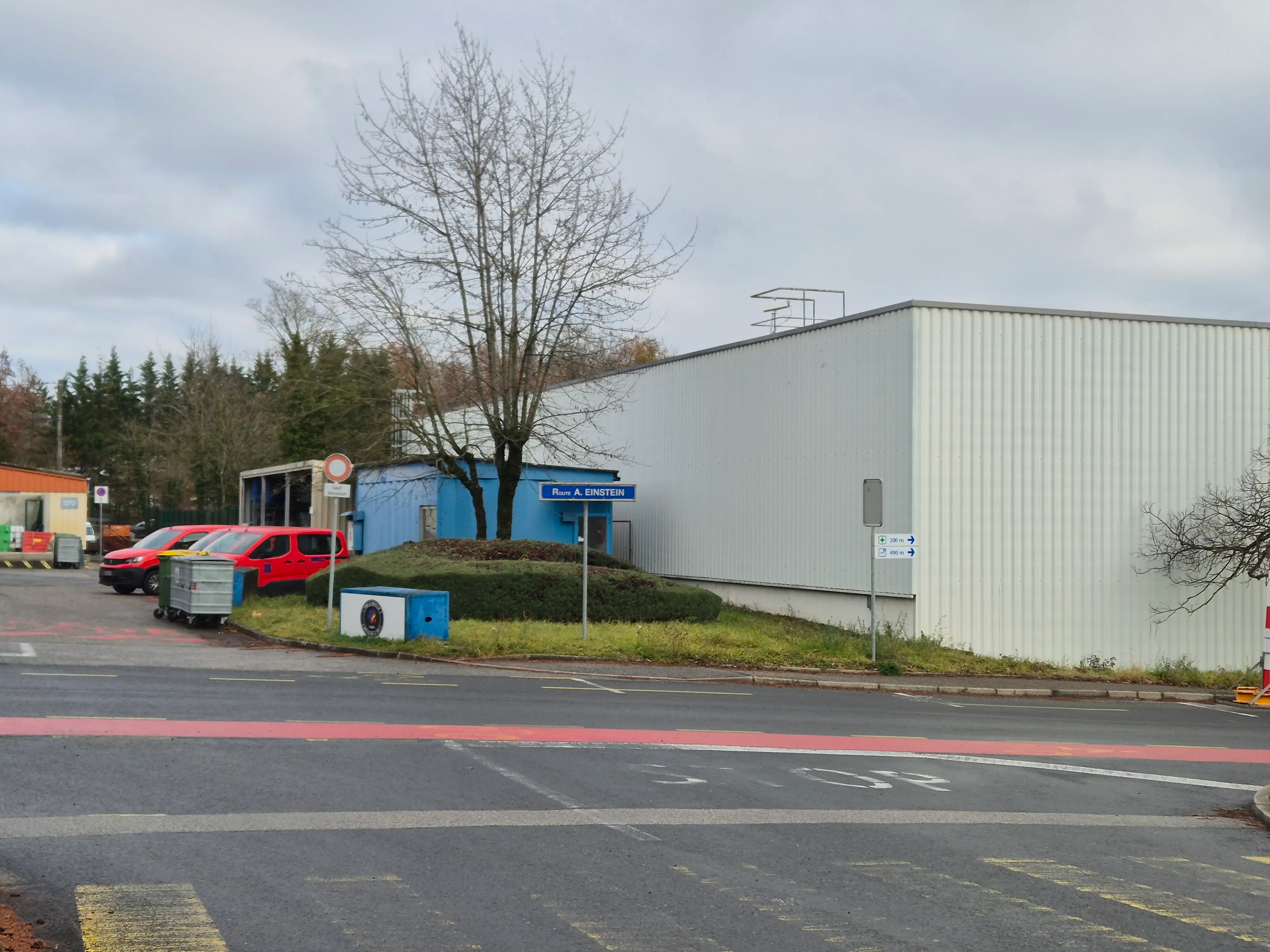 title image reading &quot;CERN Einstein Road&quot;