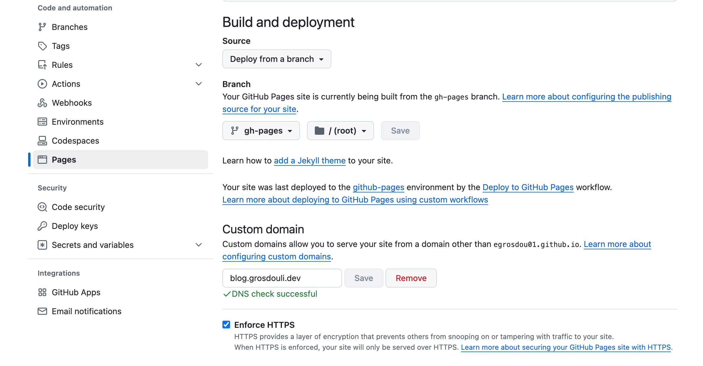 title image reading "GitHub Pages Custom Domain"