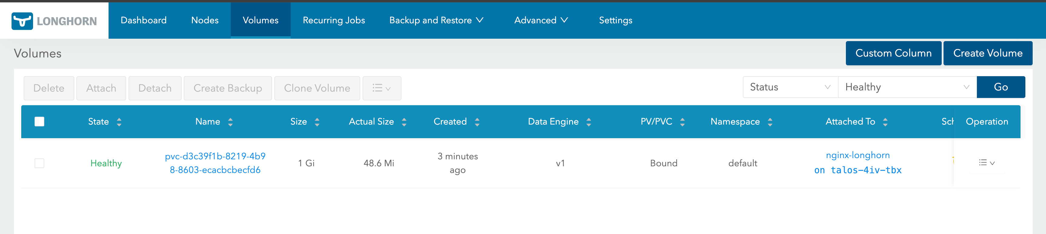 title image reading "Longhorn UI Volume"
