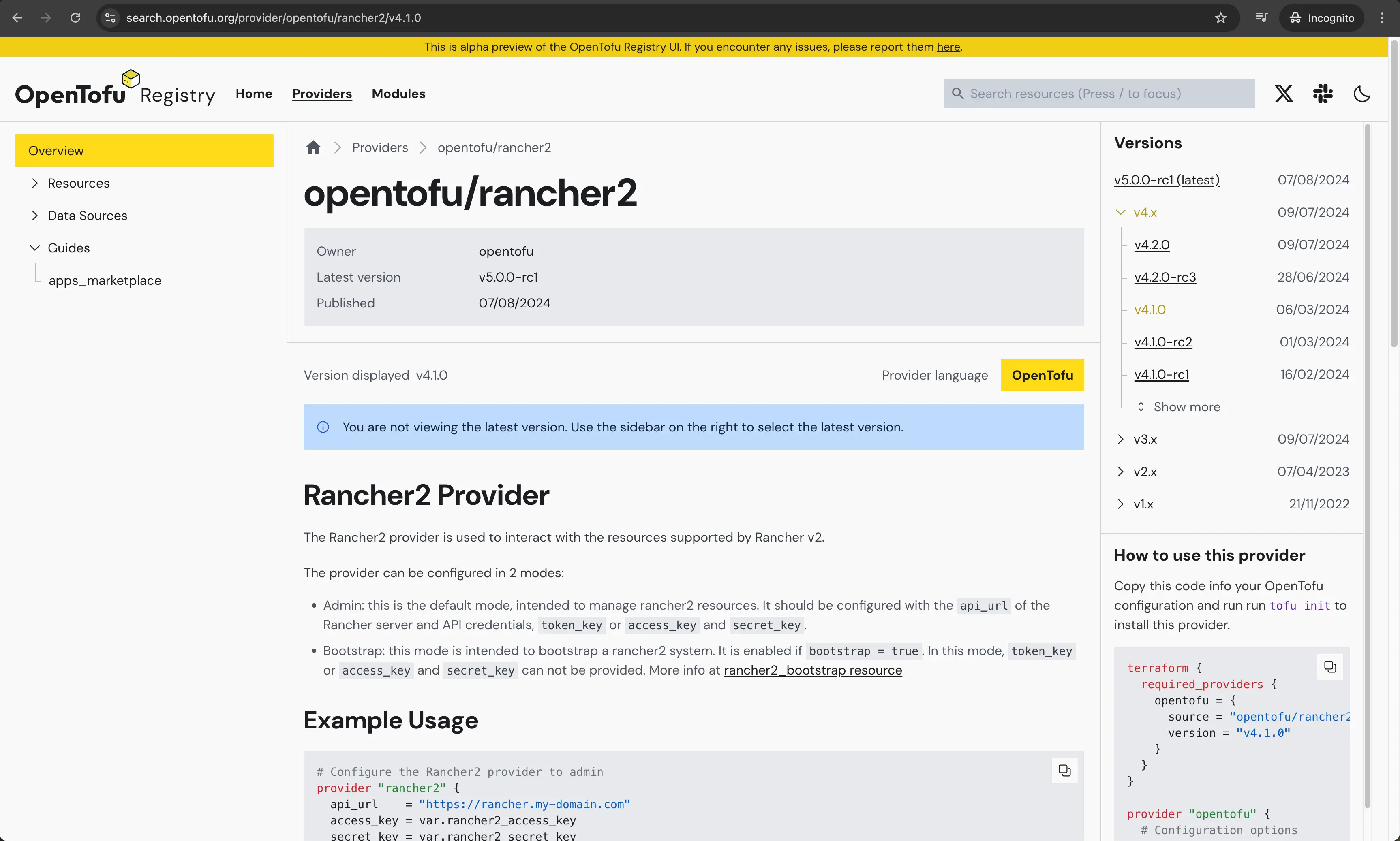 title image reading "Rancher2 Terraform Provider"