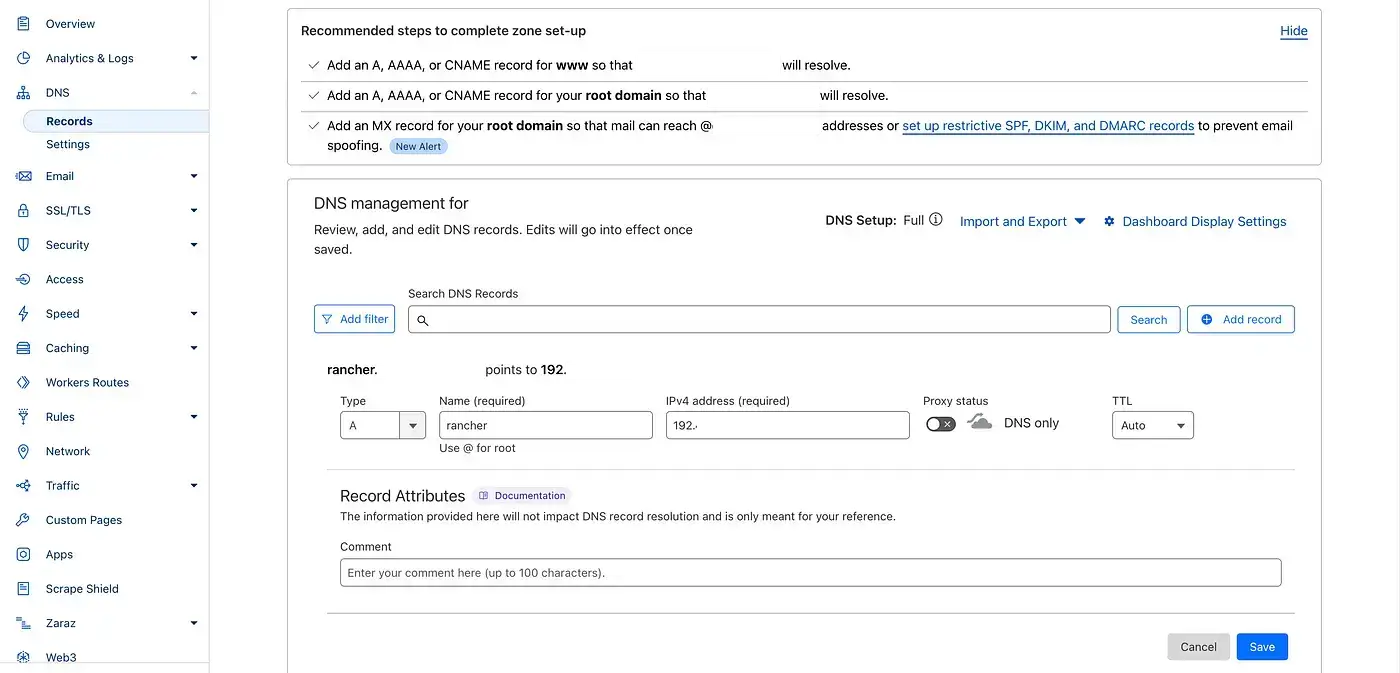 title image reading "Cloudflare A Record"