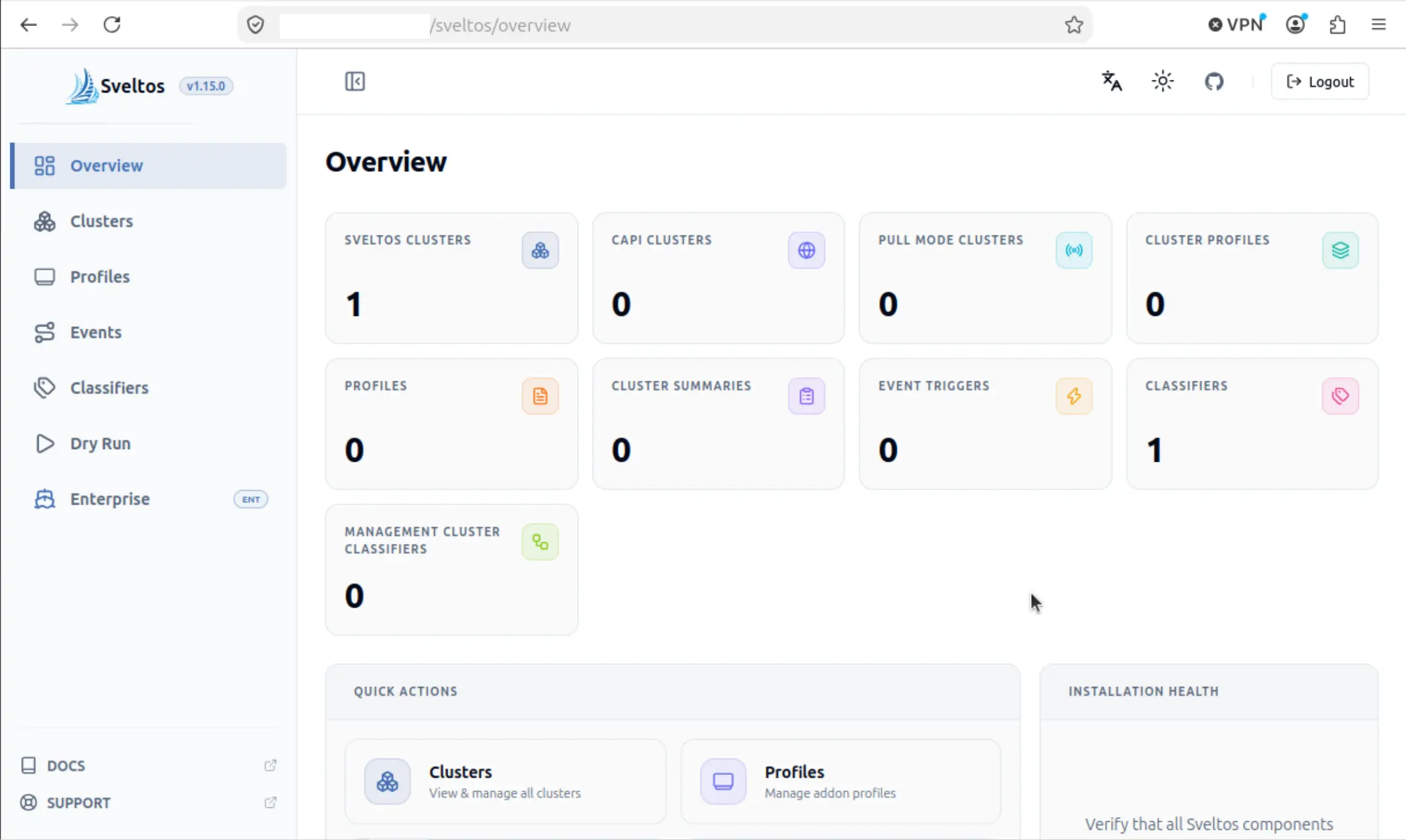 title image reading "Sveltos Authenticated User Dashboard"